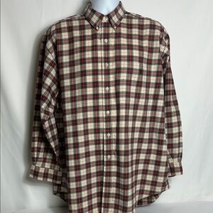 Ralph Lauren Blake Men’s Size XL Red Green Plaid Long Sleeve Button Down Shirt
